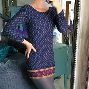 Forever21 Long Sleeve Scoop Back Dress